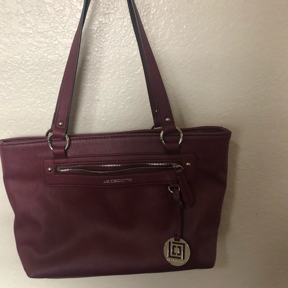 Liz Claiborne and bag
